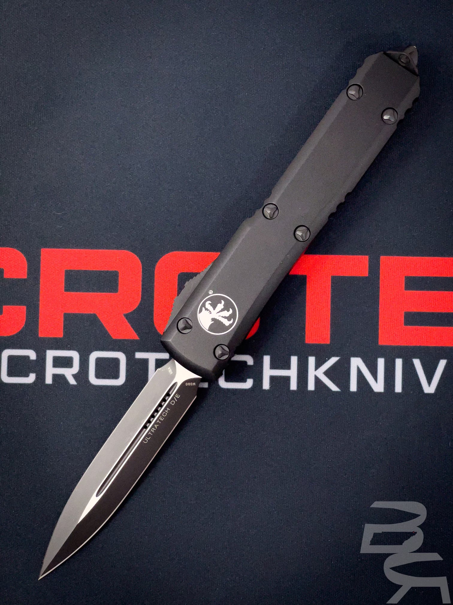Microtech Ultratech D/E Black Tactical 122-1 T