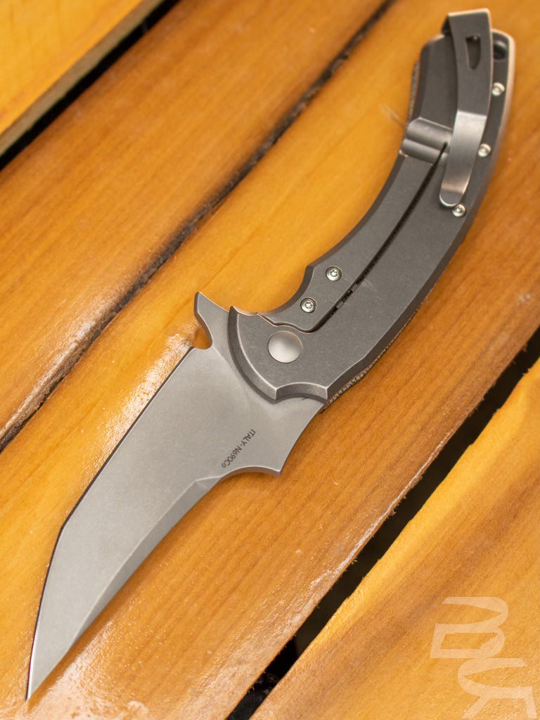 Bastinelli Creations Gecko Framelock N690 Micarta