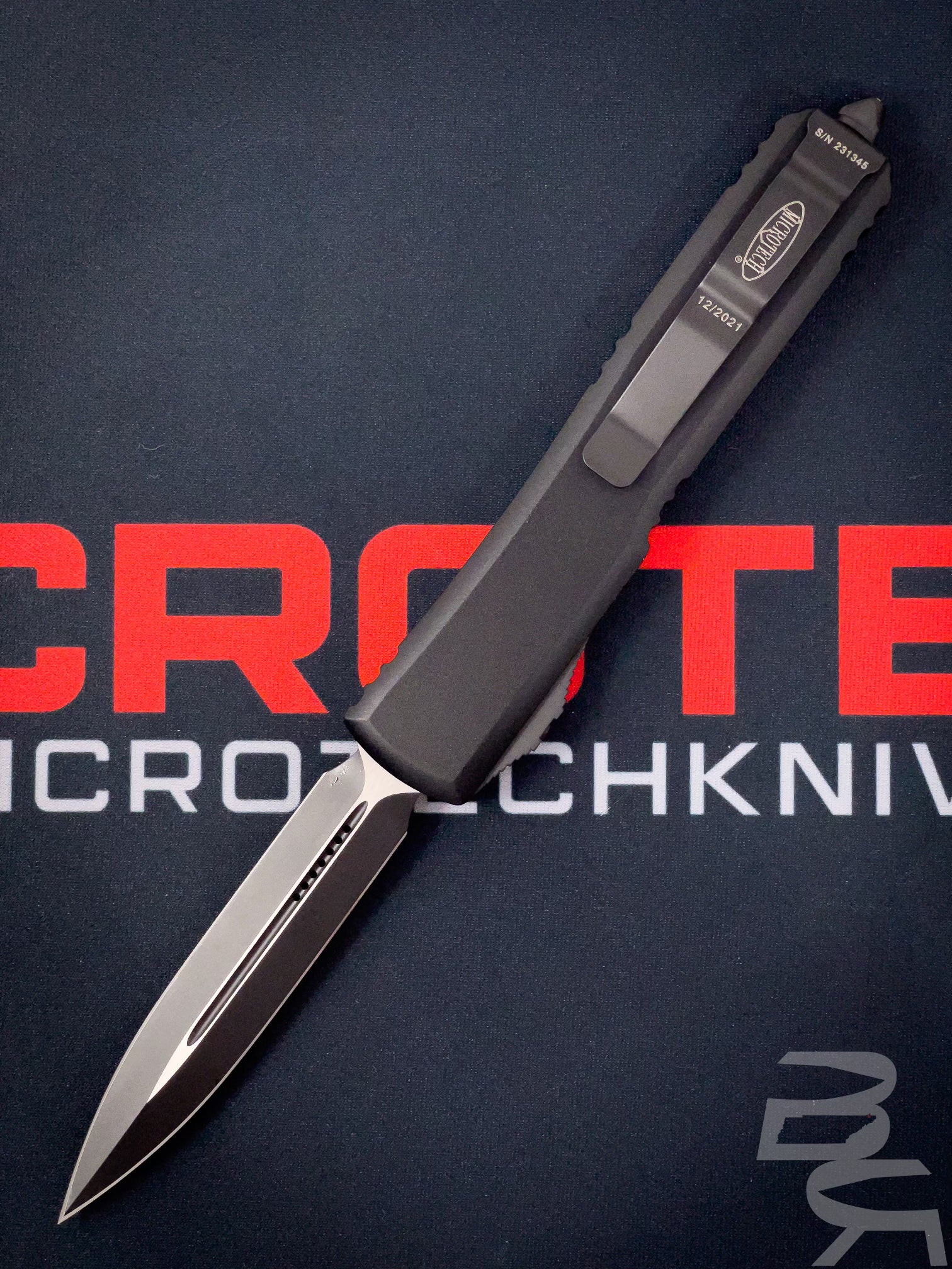 Microtech Ultratech D/E Black Tactical 122-1 T