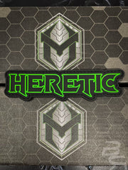 Heretic Name Logo Patch - Glows