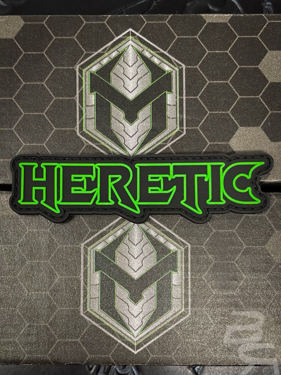 Heretic Name Logo Patch - Glows