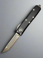 Microtech UTX-85 T/E Tanto Stonewash Full Serrated