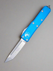 Microtech UTX-85 Tanto Turquoise Handle Stonewash M390