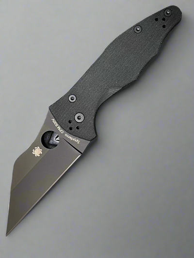 Spyderco Yojimbo 2 Compression Lock Knife Black G-10 (3.2" Black) C85GPBBK2
