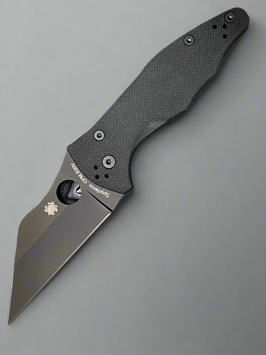 Spyderco Yojimbo 2 Compression Lock Knife Black G-10 (3.2" Black) C85GPBBK2